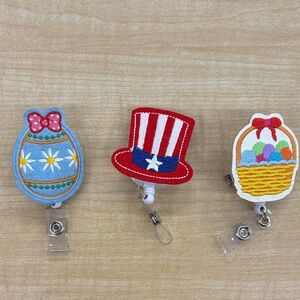 Colorful Badge Reel Set